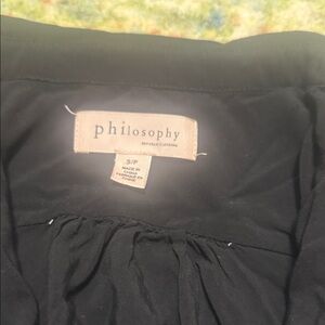 Philosophy Elegant Black black blouse